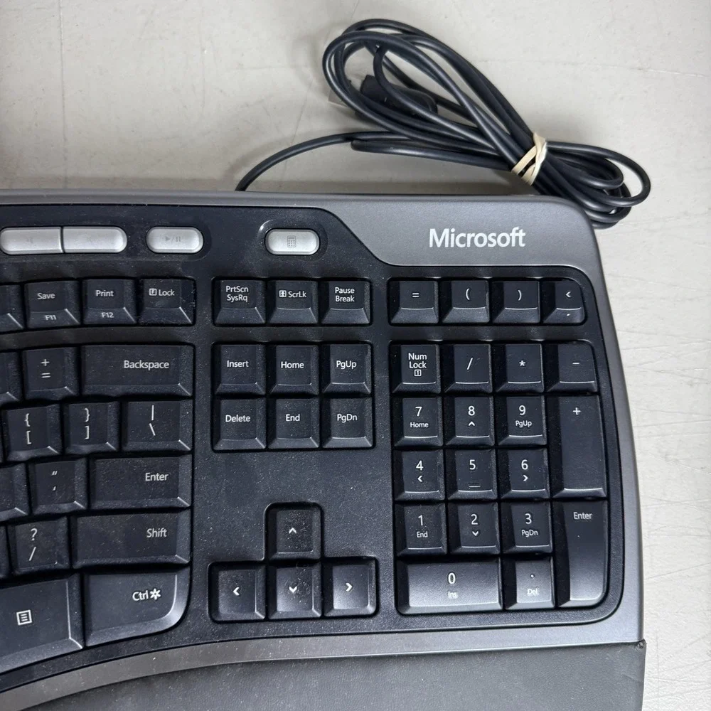 Microsoft Natural Ergonomic Keyboard 4000 v1.0 KU-0462 USB Wired Tested Works